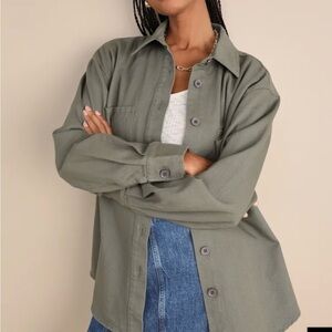 Lulu's Sage Utility Jacket